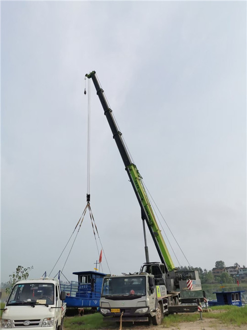 涿鹿县桥梁建设吊装案例